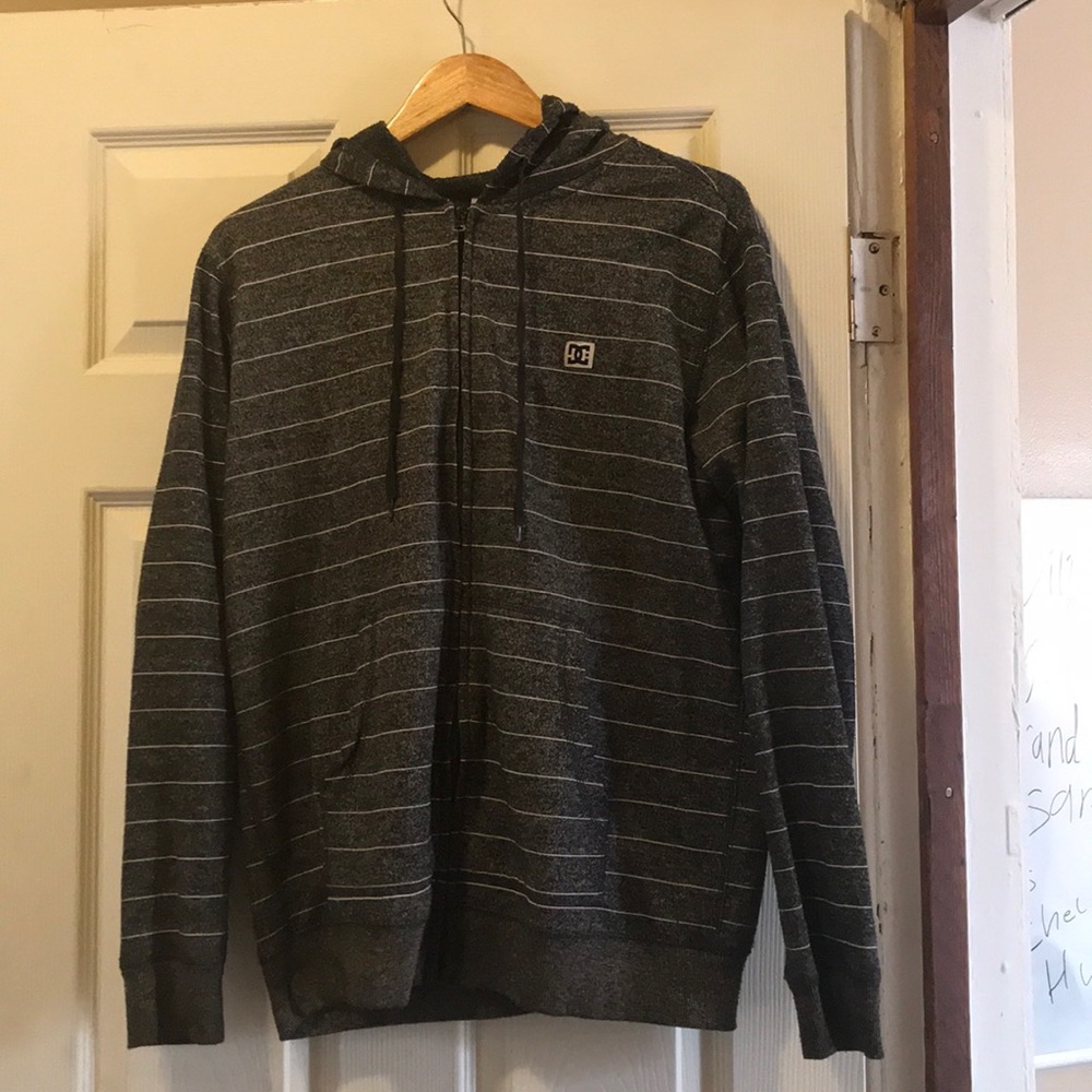 DC brand zip up hoodie.